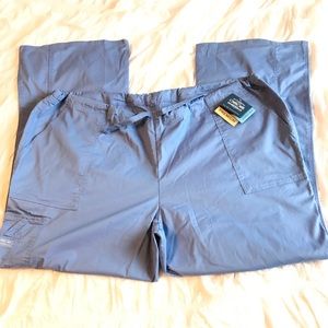 Cherokee Core Cargo Drawstring Scrub Pant Ceil Bl